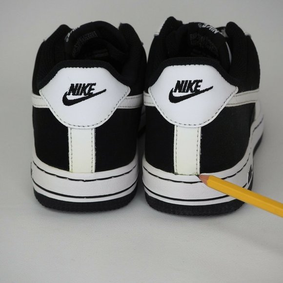 Nike Air Force 1 One Little Kids White Black New - Picture 6 of 12